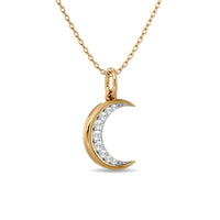 Thumbnail for Diamond 1/8 ct tw Star Pendant in 10K Yellow Gold