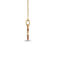 Thumbnail for Diamond 1/8 ct tw Star Pendant in 10K Yellow Gold