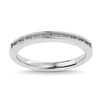 Thumbnail for Diamond 1/3 ct tw Channel Set Straight Baguette Ladies Band in 14K White Gold
