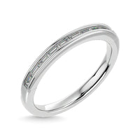 Thumbnail for Diamond 1/2 ct tw Channel Set Straight Baguette Ladies Band in 14K White Gold