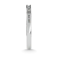 Thumbnail for Diamond 1/2 ct tw Channel Set Straight Baguette Ladies Band in 14K White Gold
