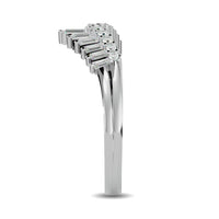 Thumbnail for Diamond 1/3 ct tw Chevron Band in 10K White Gold