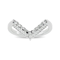 Thumbnail for Diamond Chevron Band 1/5 ct tw in 14K White Gold