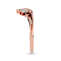Thumbnail for Diamond 1/6 ct tw Chevron Band in 10K Rose Gold