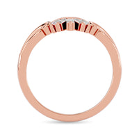 Thumbnail for Diamond 1/6 ct tw Chevron Band in 10K Rose Gold