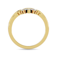 Thumbnail for Diamond 1/6 ct tw Chevron Band in 10K Yellow Gold