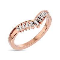 Thumbnail for Diamond Chevron Band 1/5 ct tw in 14K Rose Gold
