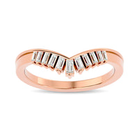 Thumbnail for Diamond Chevron Band 1/5 ct tw in 14K Rose Gold