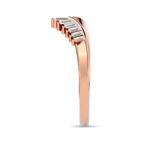 Thumbnail for Diamond Chevron Band 1/5 ct tw in 14K Rose Gold