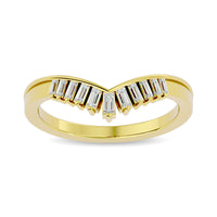 Thumbnail for Diamond Chevron Band 1/5 ct tw in 14K Yellow Gold