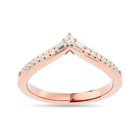 Thumbnail for Diamond 1/6 ct tw Chevron Band in 10K Rose Gold