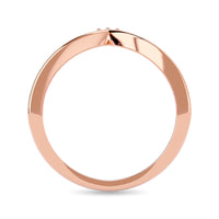 Thumbnail for Diamond 1/6 ct tw Chevron Band in 10K Rose Gold