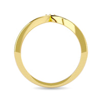 Thumbnail for Diamond 1/6 ct tw Chevron Band in 10K Yellow Gold