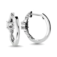 Thumbnail for Diamond 1/4 Ct.Tw. Hoop Earrings in 14K White Gold
