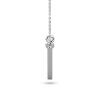 Thumbnail for Diamond Tringle Pendant 1/10 ct tw in 10K White Gold