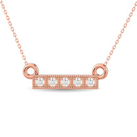 Thumbnail for Diamond 1/20 ct tw Fashion Pendant in 10K Rose Gold
