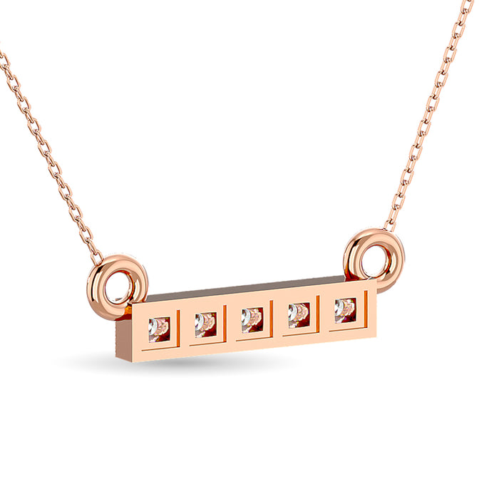 Diamond 1/20 ct tw Fashion Pendant in 10K Rose Gold