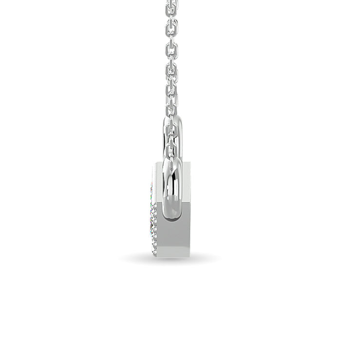 10KT WHITE GOLD  1/20CT TW DIAMOND PENDANT