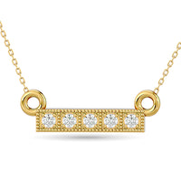 Thumbnail for Diamond 1/20 ct tw Fashion Pendant in 10K Yellow Gold