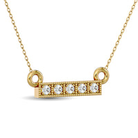 Thumbnail for Diamond 1/20 ct tw Fashion Pendant in 10K Yellow Gold