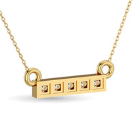 Thumbnail for Diamond 1/20 ct tw Fashion Pendant in 10K Yellow Gold
