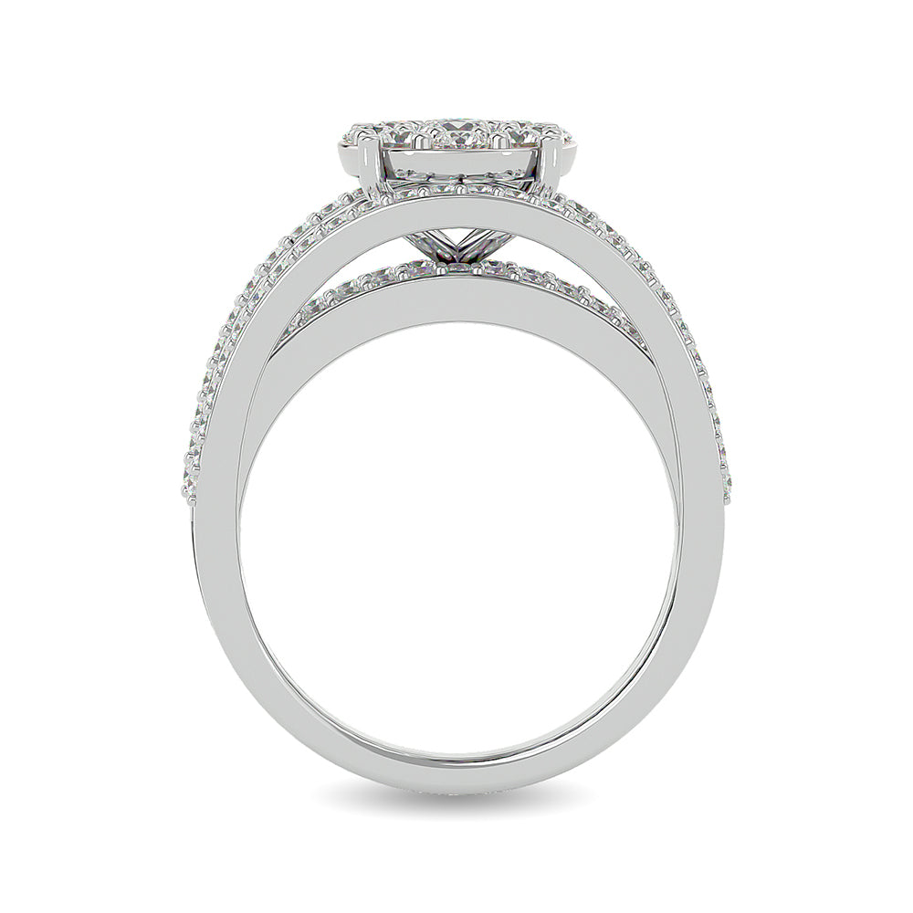 Diamond 1 1/2 ct tw Fashion Ring in 14K White Gold