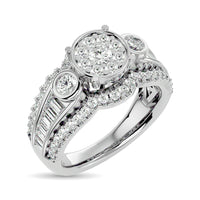 Thumbnail for Diamond Engagement Ring 1 1/2 ct tw in 14K White Gold