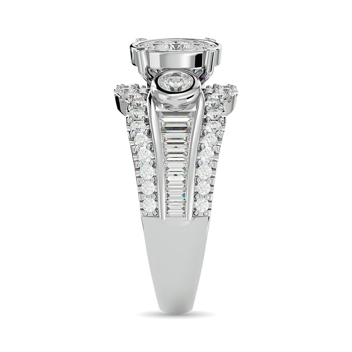 Diamond Engagement Ring 1 1/2 ct tw in 14K White Gold