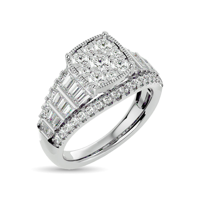 Diamond Engagement Ring 1 1/2 ct tw in 10K White Gold