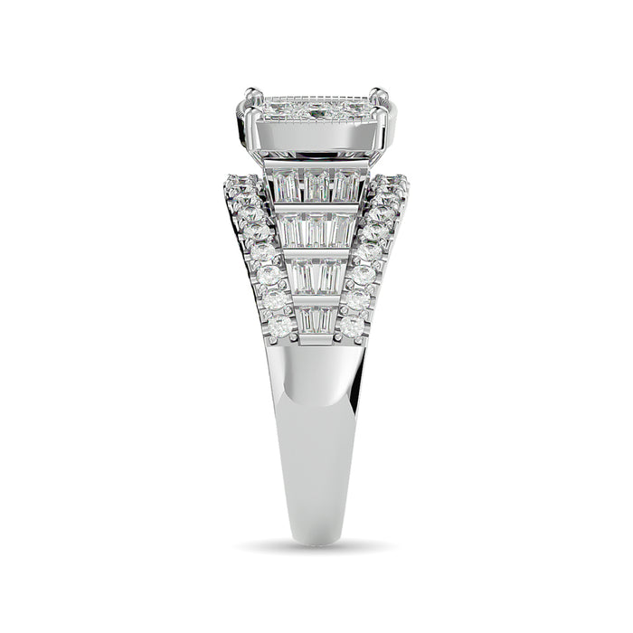 Diamond Engagement Ring 1 1/2 ct tw in 10K White Gold