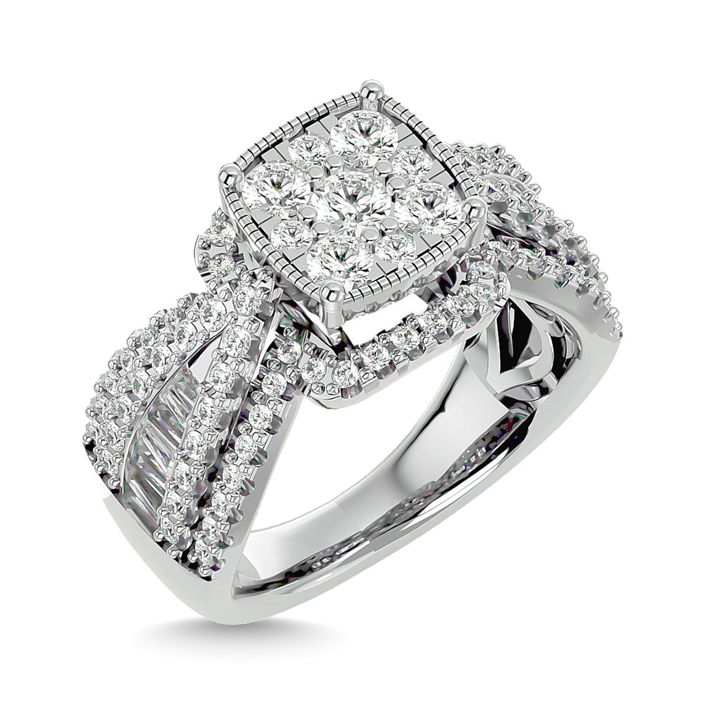 Diamond Engagement Ring 1 1/2 ct tw in 14K White Gold