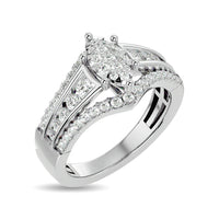 Thumbnail for Diamond 1 ct tw Round Cut Fashion Ring in 10K White Gold