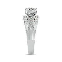 Thumbnail for Diamond 1 ct tw Round Cut and Tapper Fashion Ring in 10K White Gold