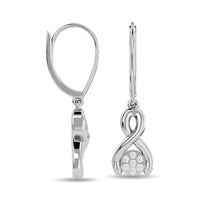 Thumbnail for Diamond Fashion Earrings 1/6 ct tw in 10K White Gold