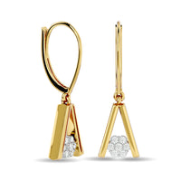 Thumbnail for Diamond Fashion Earrings 1/10 ct tw in 10K Yellow Gold