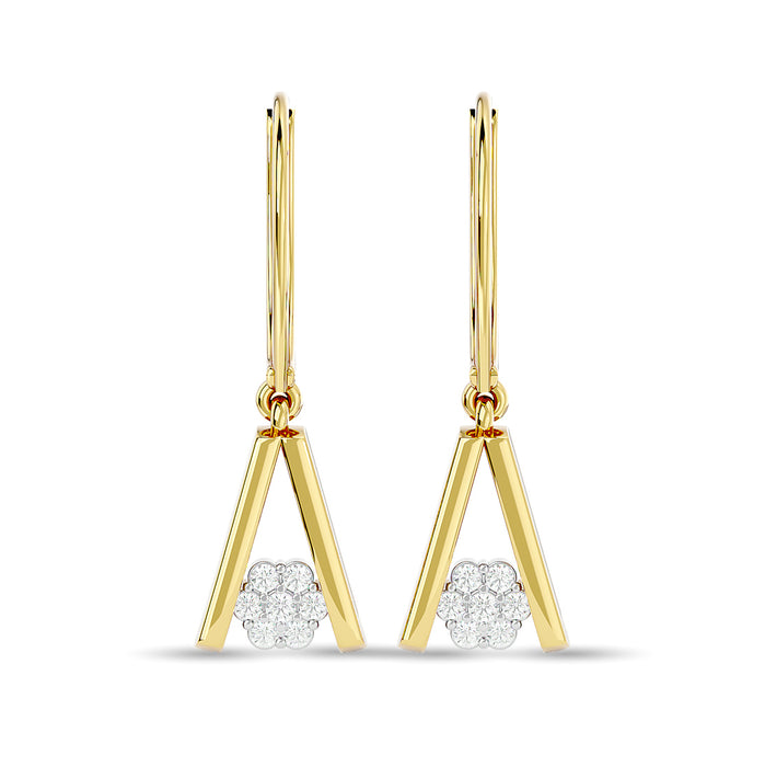 Diamond Fashion Earrings 1/10 ct tw in 10K Yellow Gold