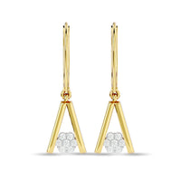 Thumbnail for Diamond Fashion Earrings 1/10 ct tw in 10K Yellow Gold