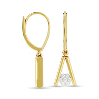 Thumbnail for Diamond Fashion Earrings 1/10 ct tw in 10K Yellow Gold