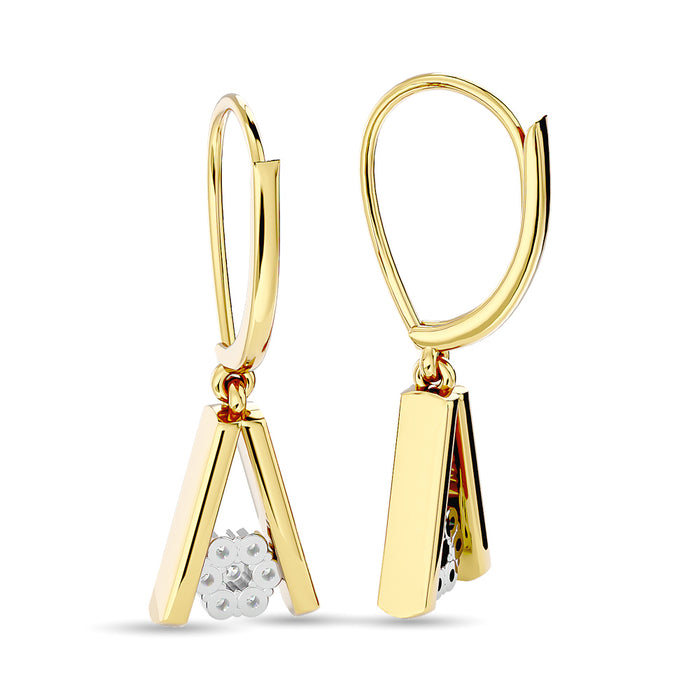 Diamond Fashion Earrings 1/10 ct tw in 10K Yellow Gold