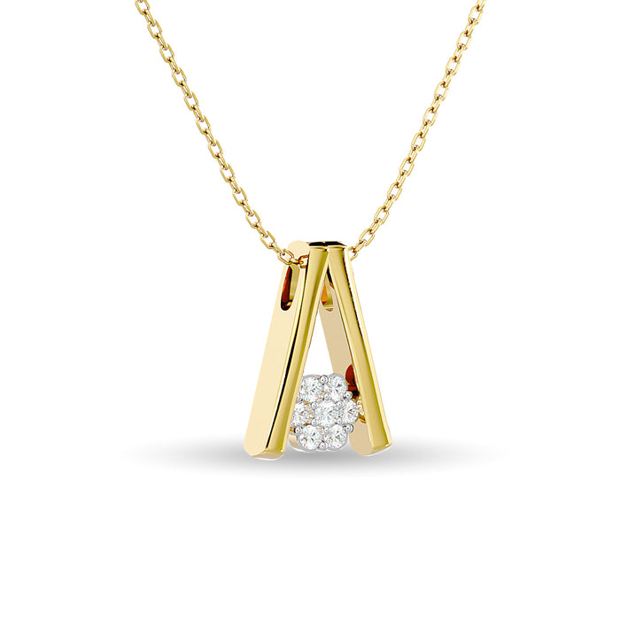 Diamond Fashion Pendant 1/10 ct tw in 10K Yellow Gold