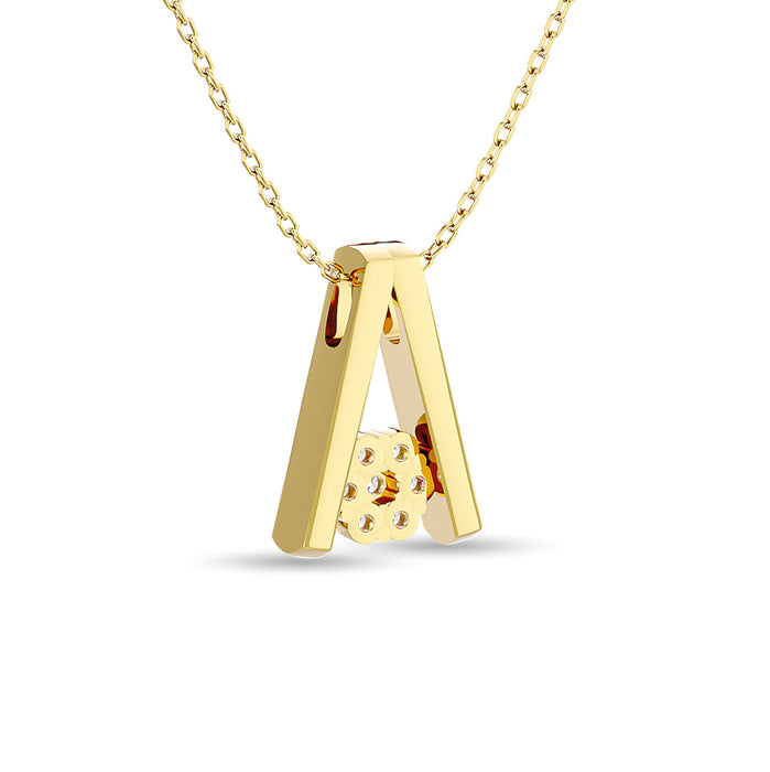 Diamond Fashion Pendant 1/10 ct tw in 10K Yellow Gold