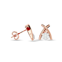 Thumbnail for Diamond Fashion Earrings 1/10 ct tw in 10K Rose Gold
