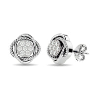 Thumbnail for Diamond Fashion Earrings 1/4 ct tw in 10K White Gold