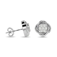 Thumbnail for Diamond Fashion Earrings 1/4 ct tw in 10K White Gold