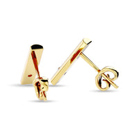 Thumbnail for Diamond  1/20 ct tw Bar Earrings in 10K Yellow Gold