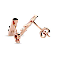 Thumbnail for Diamond  1/20 ct tw Bar  Earrings in 10K Rose Gold