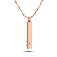 Thumbnail for Diamond Bar Pendant 1/50 ct tw in 10K Rose Gold