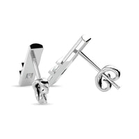 Thumbnail for Diamond  1/20 ct tw Bar  Earrings in 10K White Gold