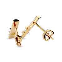 Thumbnail for Diamond  1/12 ct tw Bar  Earrings in 10K Yellow Gold