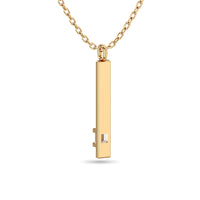 Thumbnail for Diamond Bar Pendant 1/50 ct tw in 10K Yellow Gold